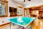 Ping Pong Table - A Mine Shaft Breckenridge Luxury Home
